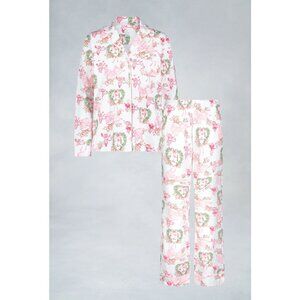 LoveShackFancy x Roller Rabbit Merry Monkey Beaux Long Sleeve Polo Pajama Set